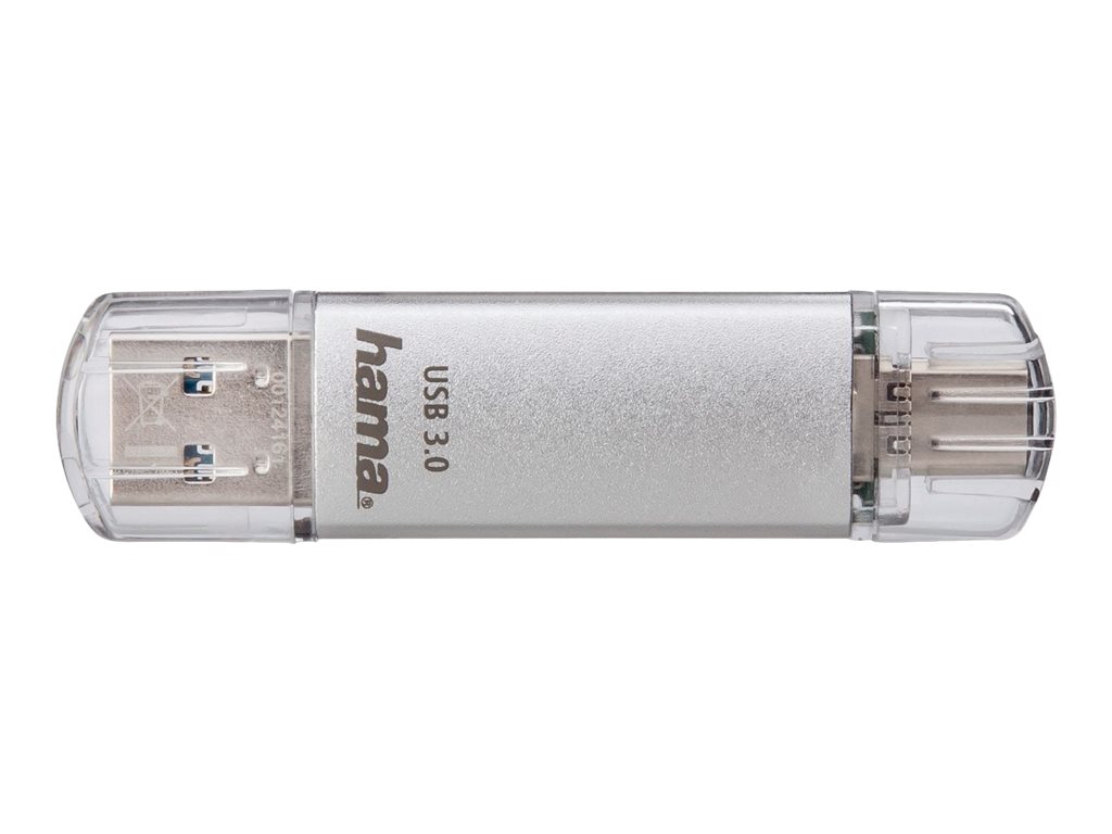 Hama FlashPen C-Laeta 64 GB Silber