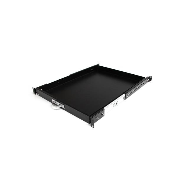 StarTech.com Ausziehbarer Fachboden 19 Zoll bis 25 Kg Schwarz