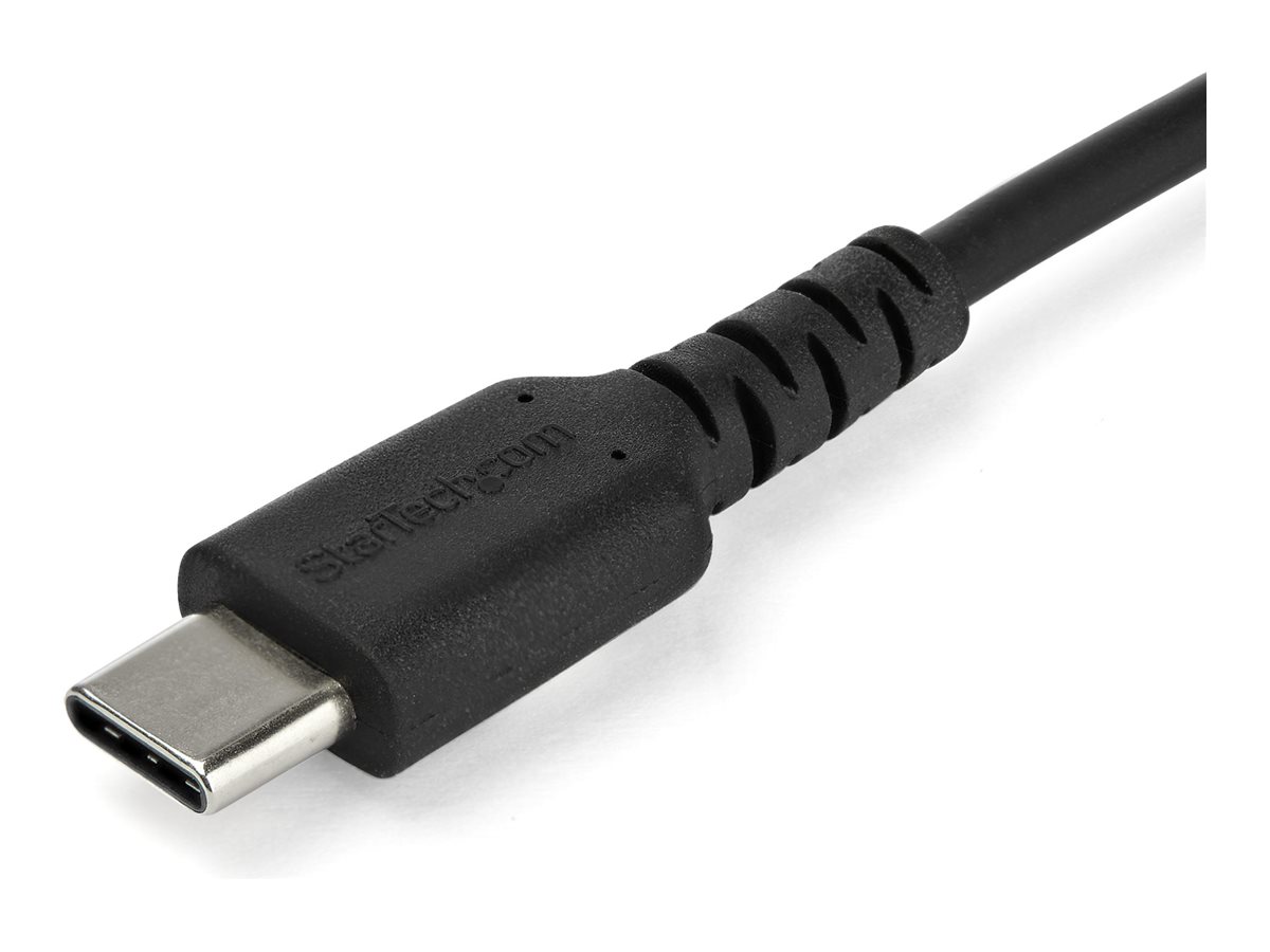 STARTECHCOM RUSB2CC2MB USBC Kabel 2m hochwertiges USB 20 TypC Datenübertragungs und Ladekabel StSt Schwarz