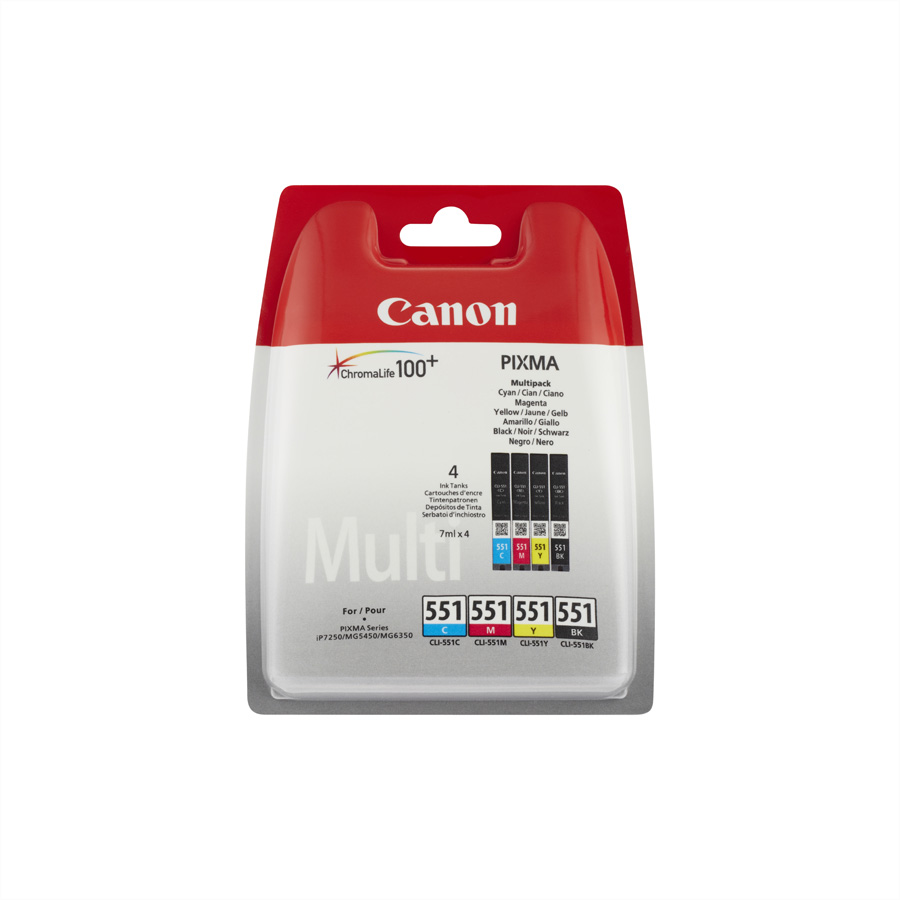 Canon CLI-551 BK/C/M/Y Multipack
