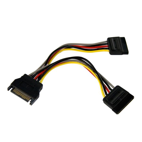 StarTech.com SATA Y-Stromkabel (15pin) 1x Stecker 2x Buchse