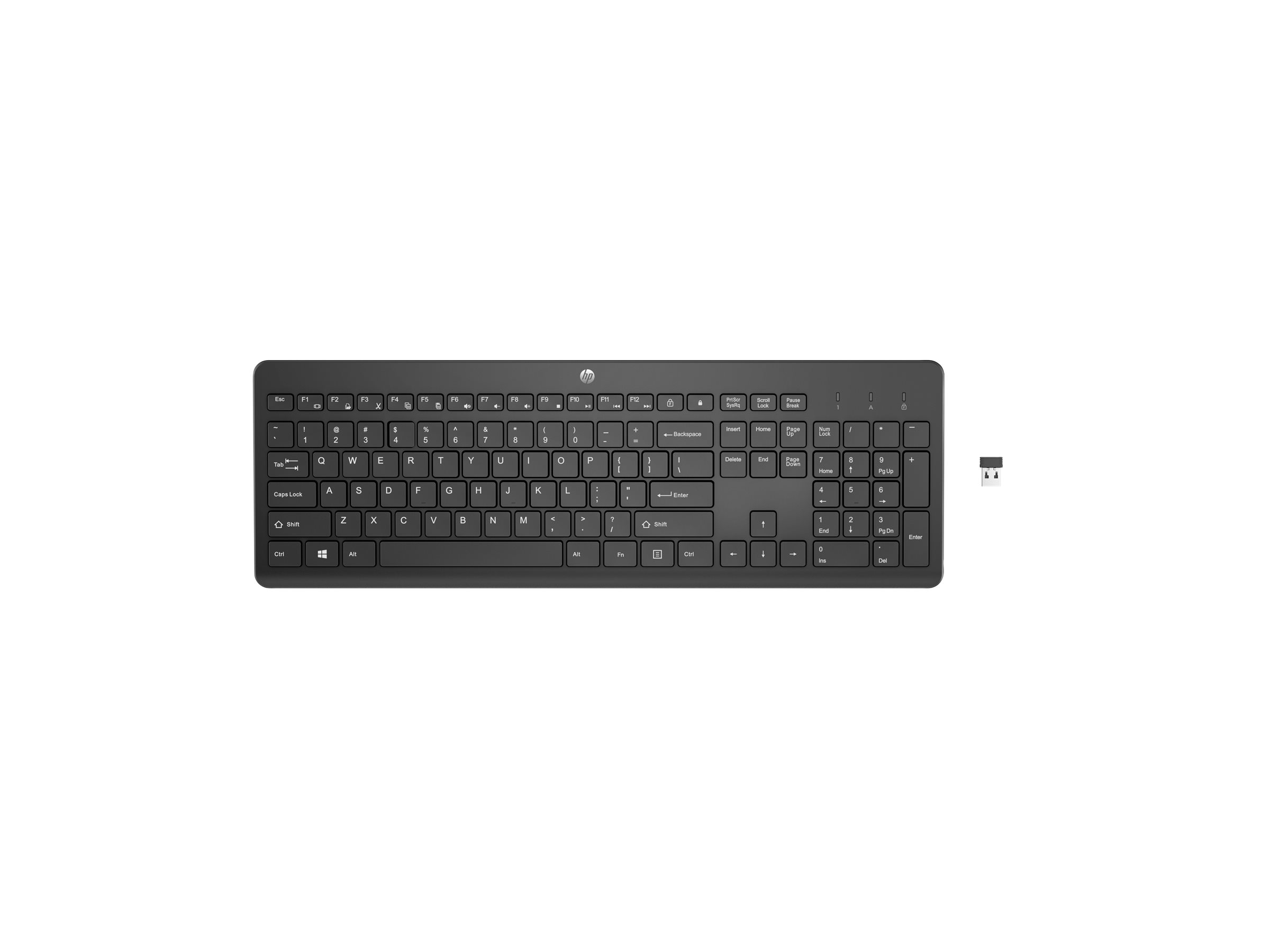 HP 230 Tastatur kabellos Schwarz