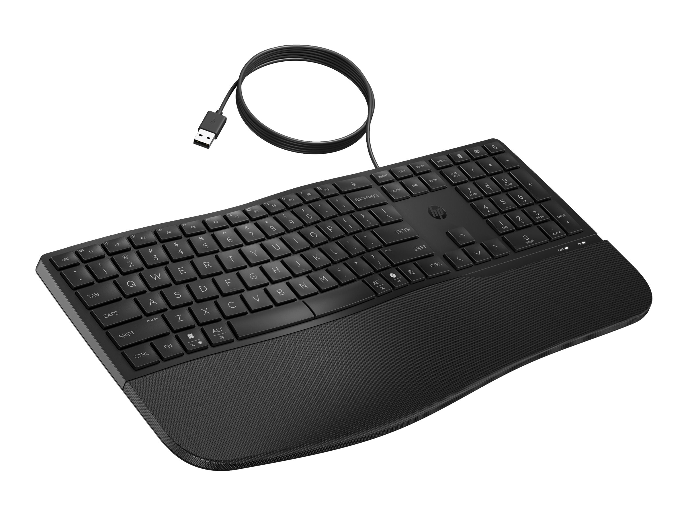 HP 485 Comfort Wired Keyboard mehrere Geräte 23 programmierbare Tasten 3-Zonen-Layout