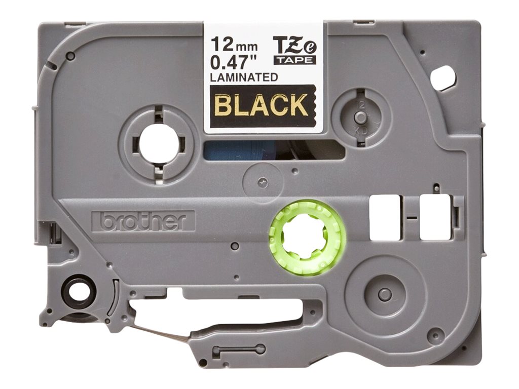 Brother TZe-334 Gold auf Schwarz 12mm