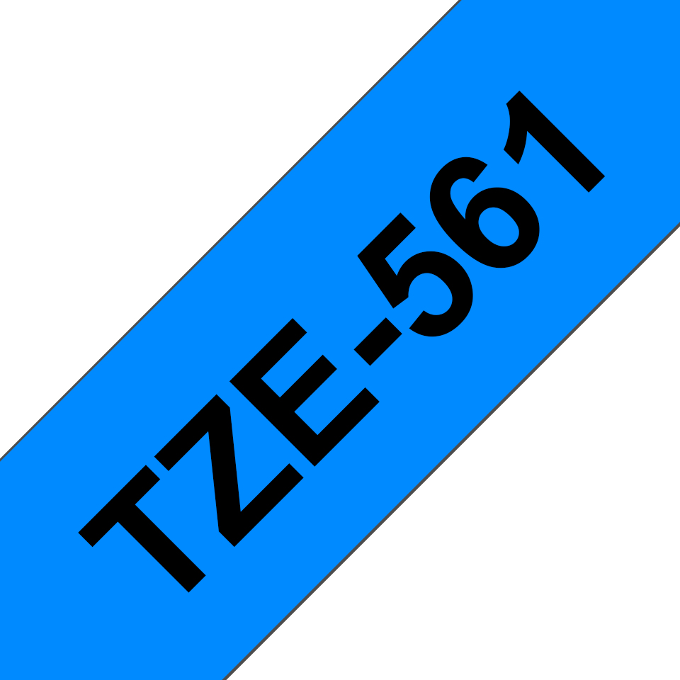 Brother TZe-561 36mm Schwarz auf Blau