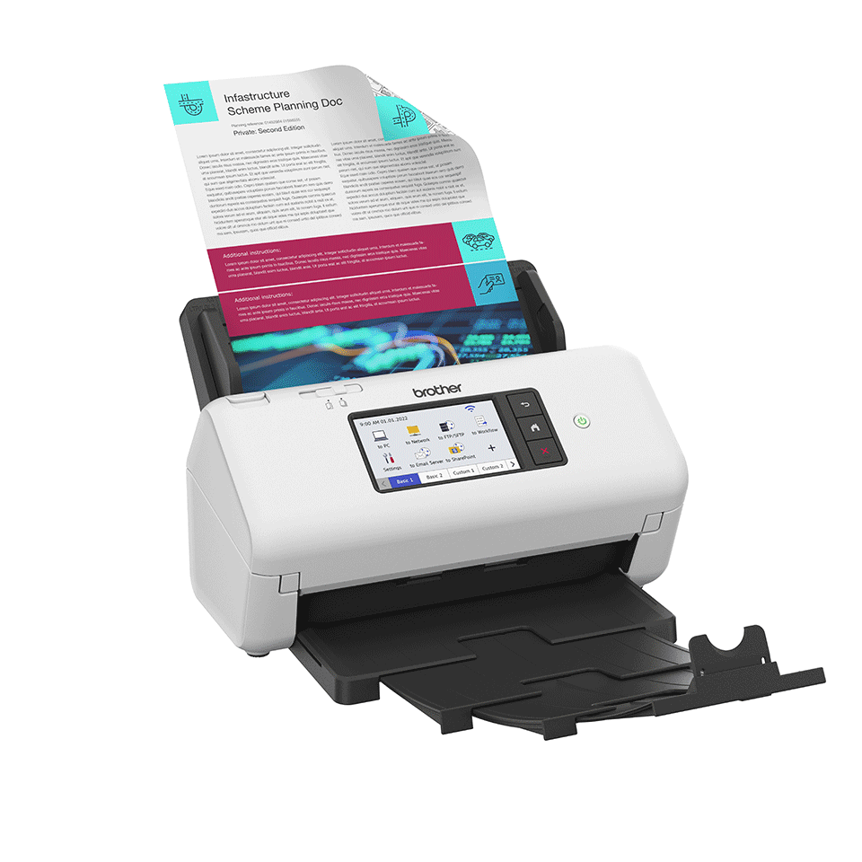 Brother ADS-4700W Dokumentenscanner Duplex 40 Seiten/Min