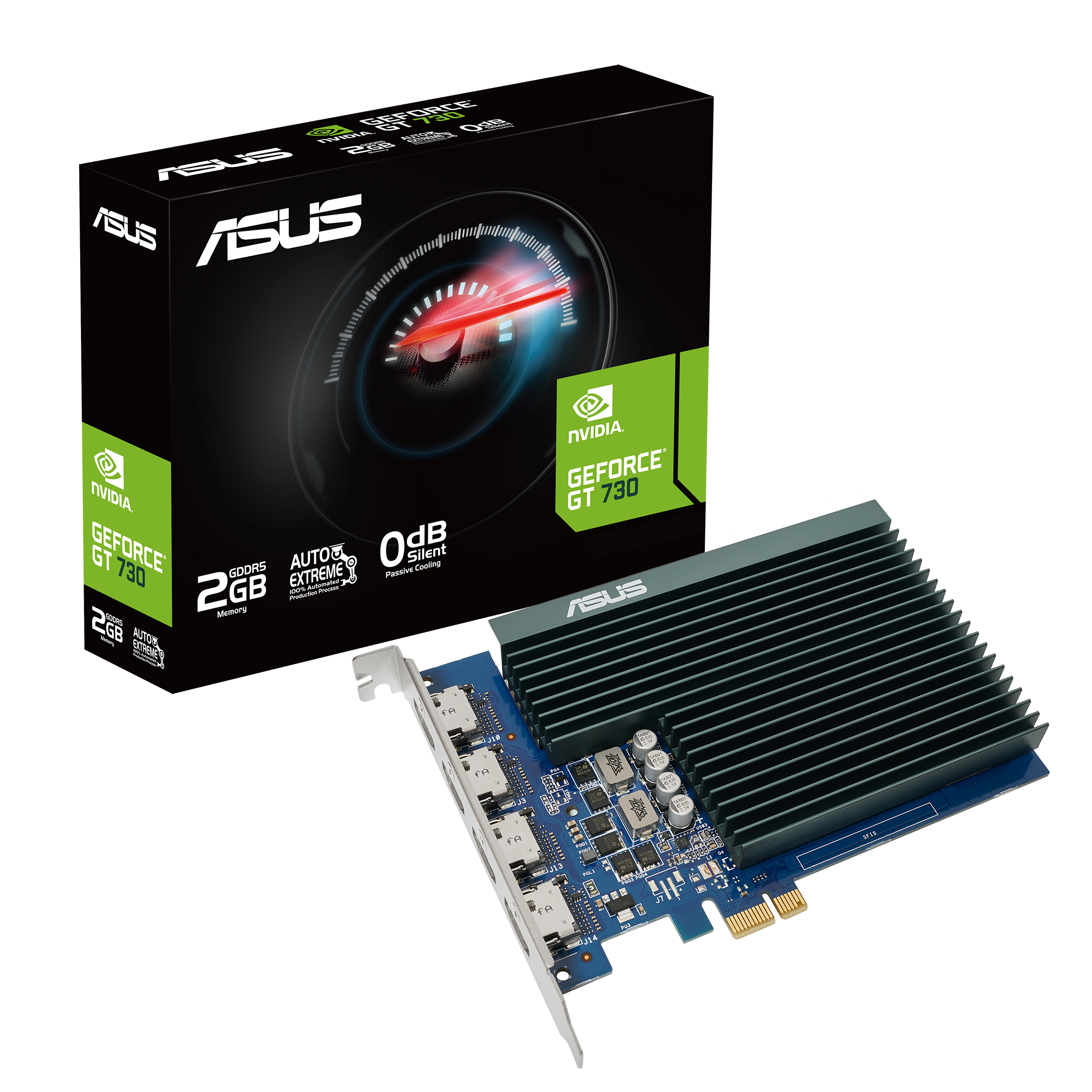 ASUS Grafikkarte GT730-4H-SL-2GD5 2GB 4x HDMI