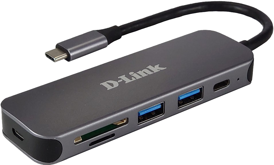 D-Link DUB-2325 USB-C Hub HDMI SD-Reader