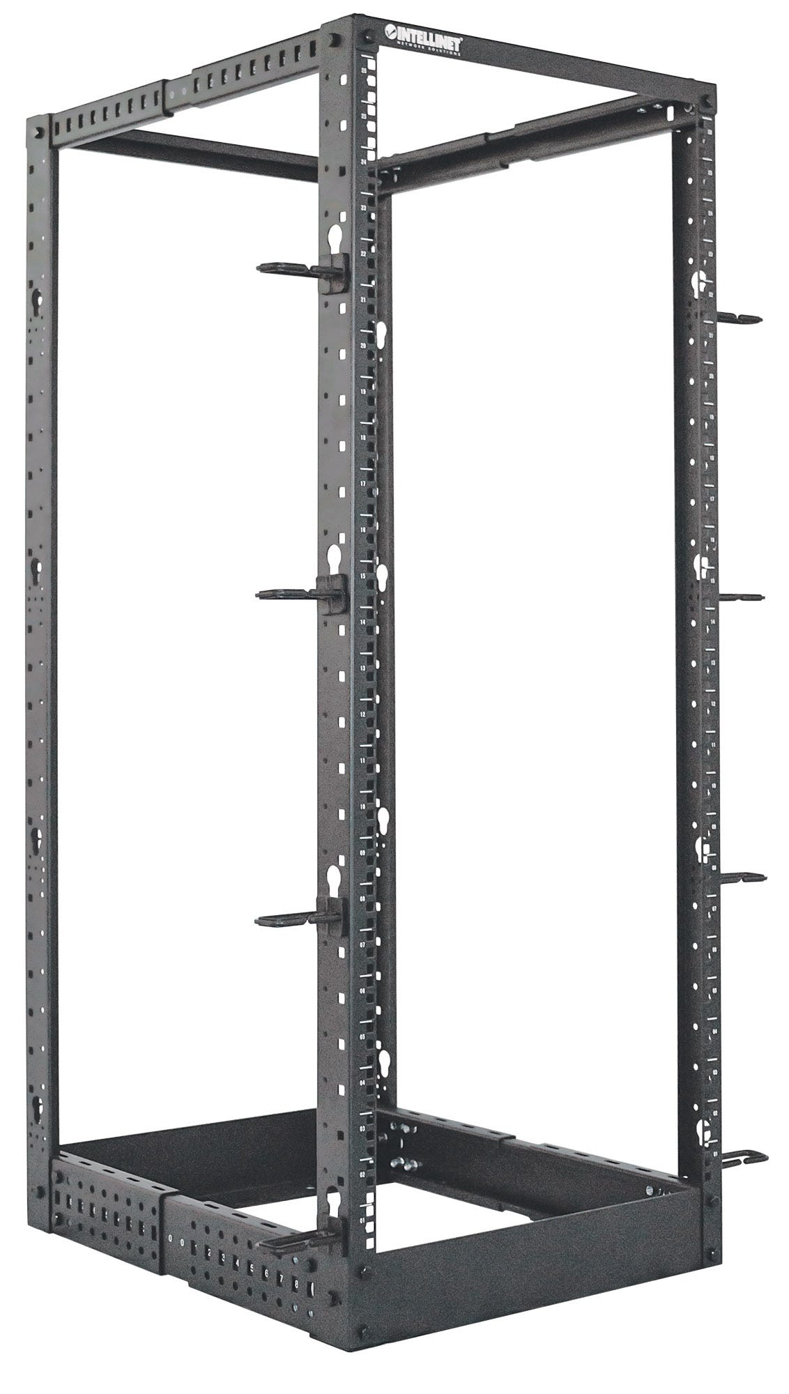 Intellinet Laborgestell 4-Pfosten 26 HE 19 Zoll Flatpack schwarz