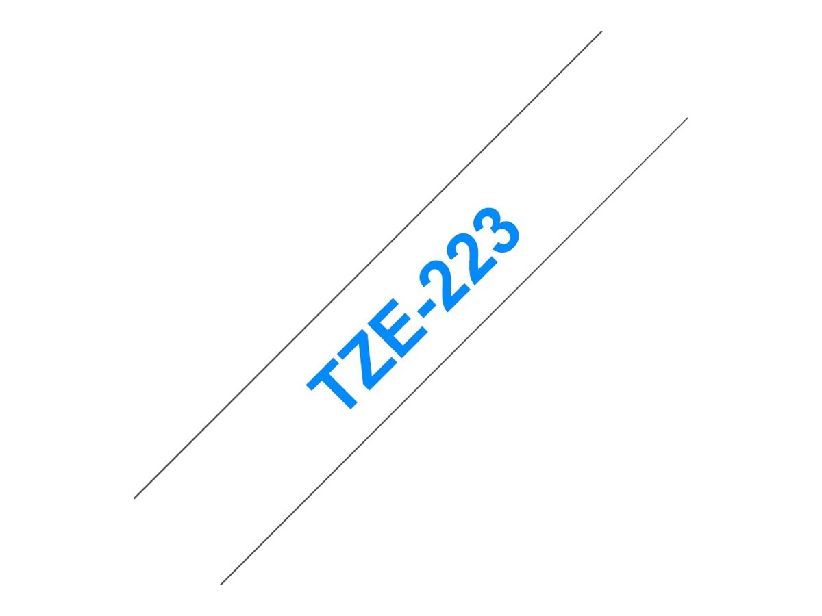 Brother TZe-223 9 mm blau/weiß