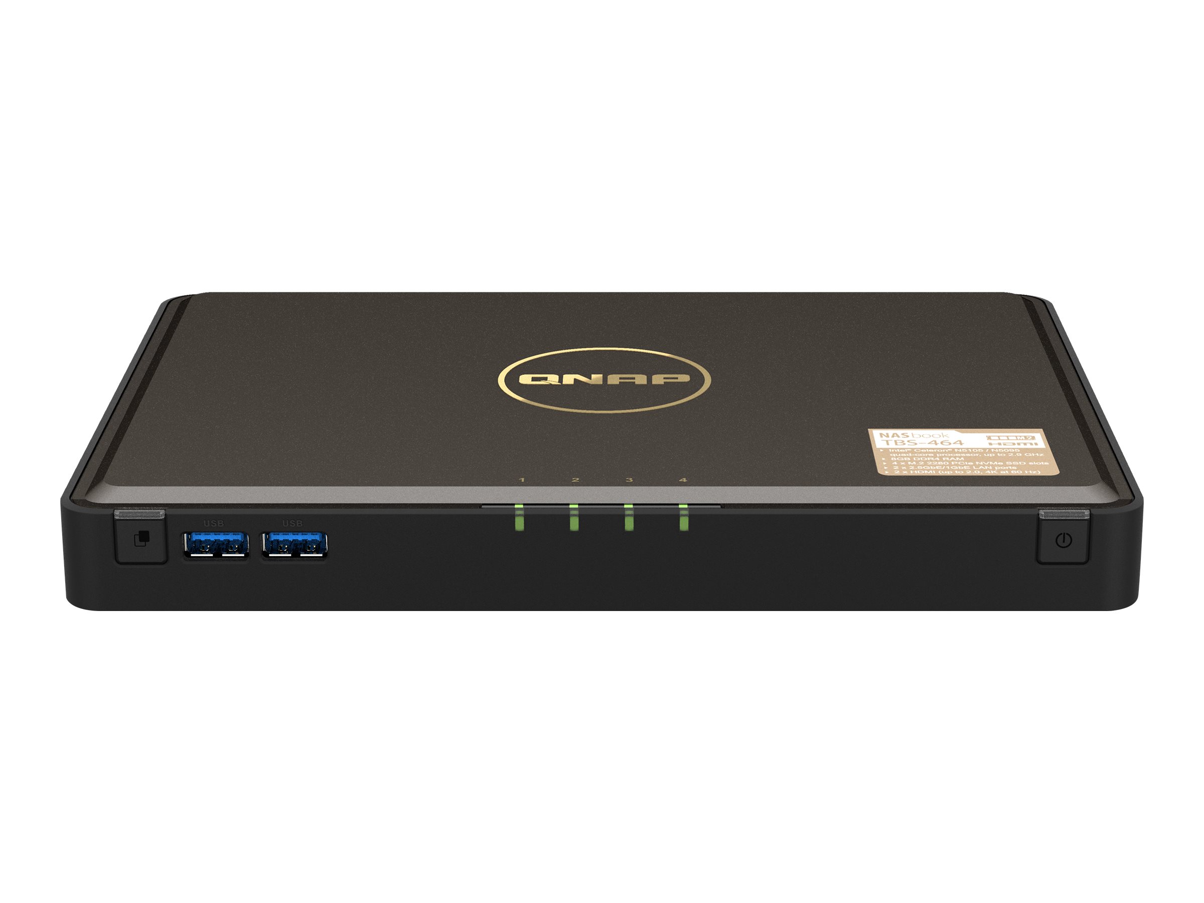 QNAP TBS4648G Intel Celeron N5105N5095 quadcore 15GHz processor burst up to 29GHz 8GB DDR4 RAM