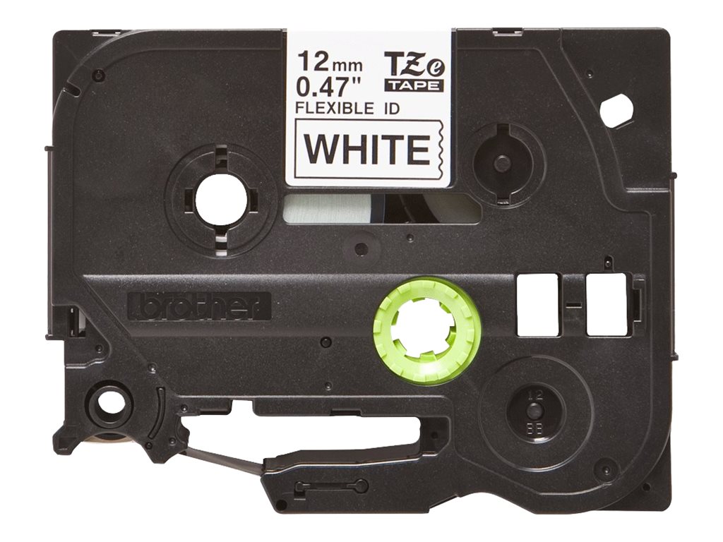 Brother TZe-FX231 Klebstoff Schwarz auf Weiß