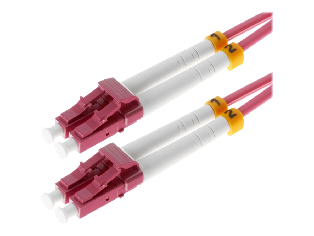 Helos Patchkabel OM4 LC-LC erikaviolett 2m