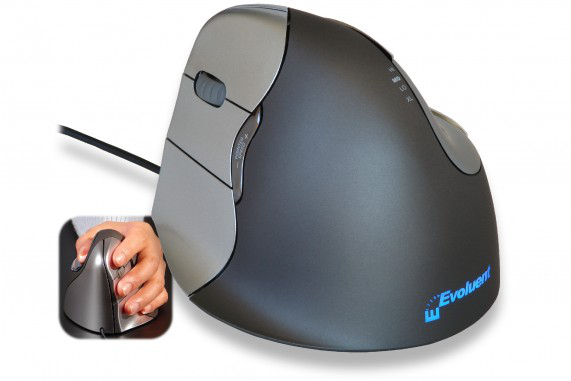 Bakker Elkhuizen Evoluent 4 Vertikalmaus ergonomisch kabelgebunden