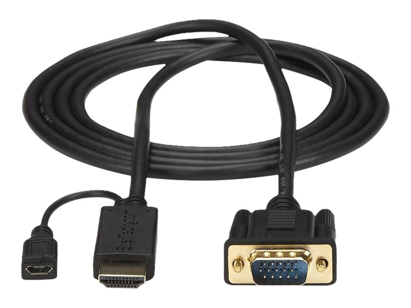 StarTech.com Aktiver HDMI zu VGA Adapter 90cm Schwarz 1920x1200