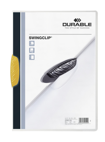 Durable Swingclip Klemmhefter gelb 30 Blatt