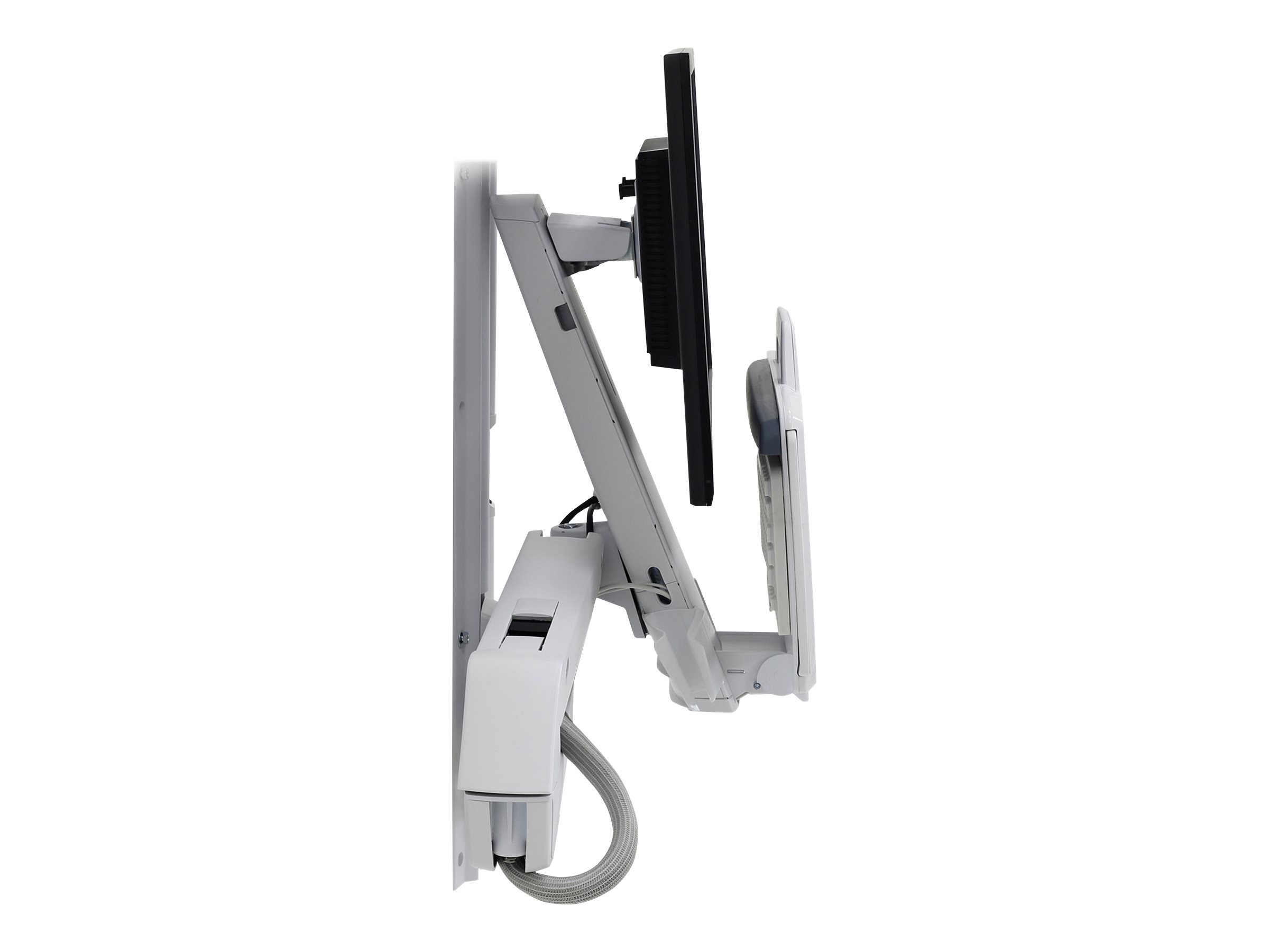 ERGOTRON StyleView SitStand Combo Arm weiss fuer LCD bis 61cm 24 Zoll und Tastatur max 13,2kg VESA 75x75 100x100mm