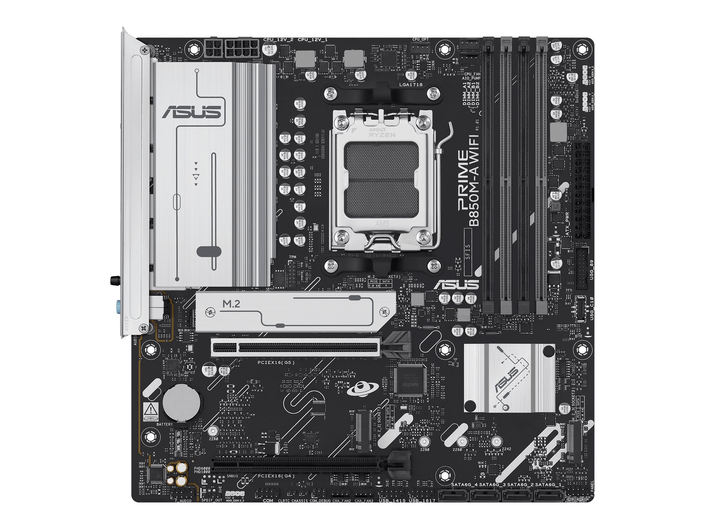 ASUS PRIME B850M-A WIFI micro ATX Socket AM5 Wi‑Fi 6E
