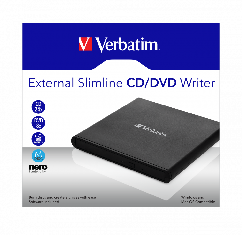 Verbatim Slimline DVD-Brenner DVD±RW DVD-RAM