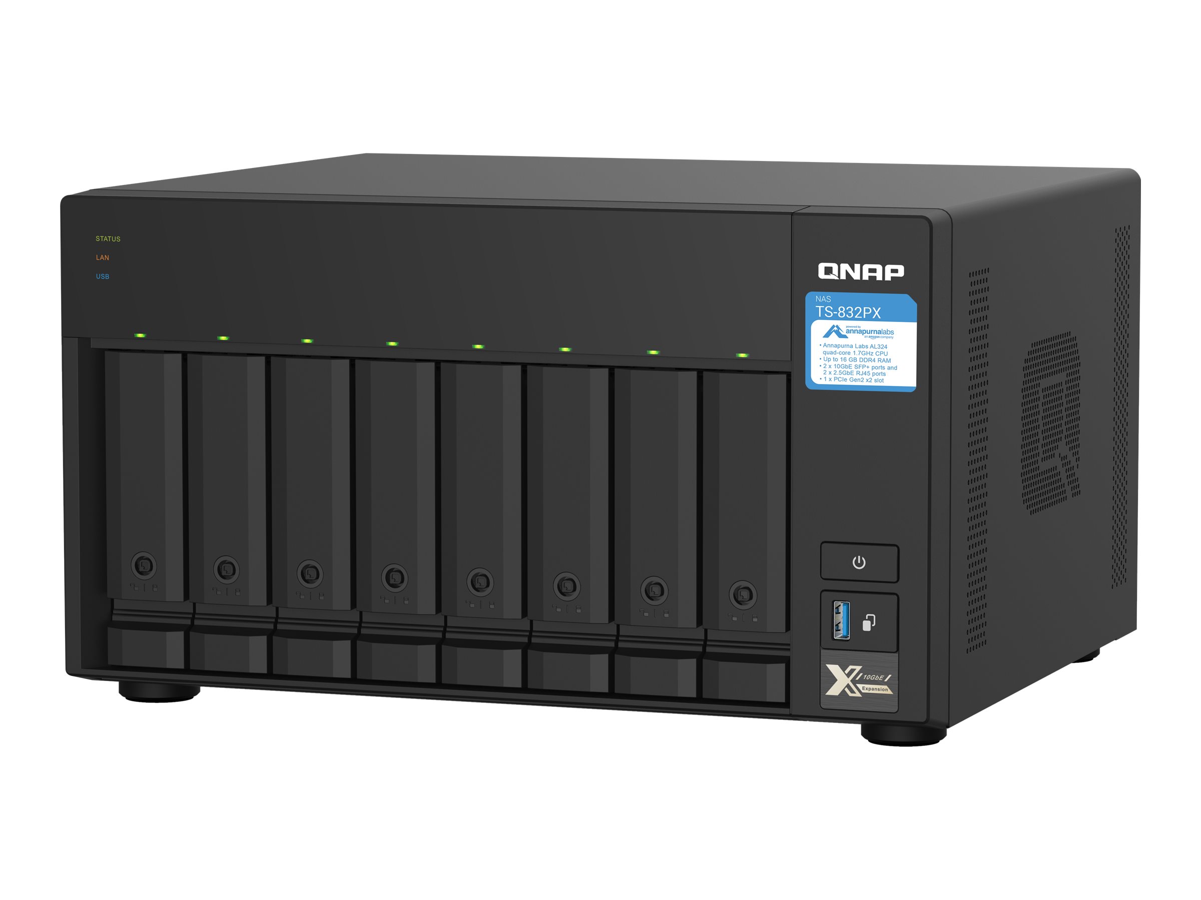 8Bay QNAP TS832PX4G