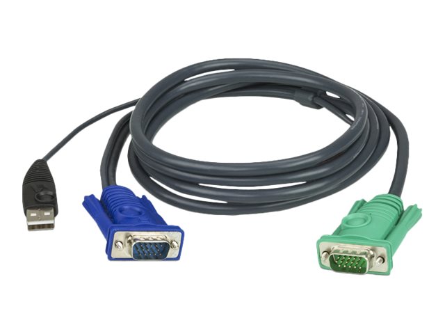 ATEN 2L5202U KVMKabel VGA USB schwarz 1,8m