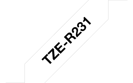 Brother TZe-R231 Schwarz auf Weiß