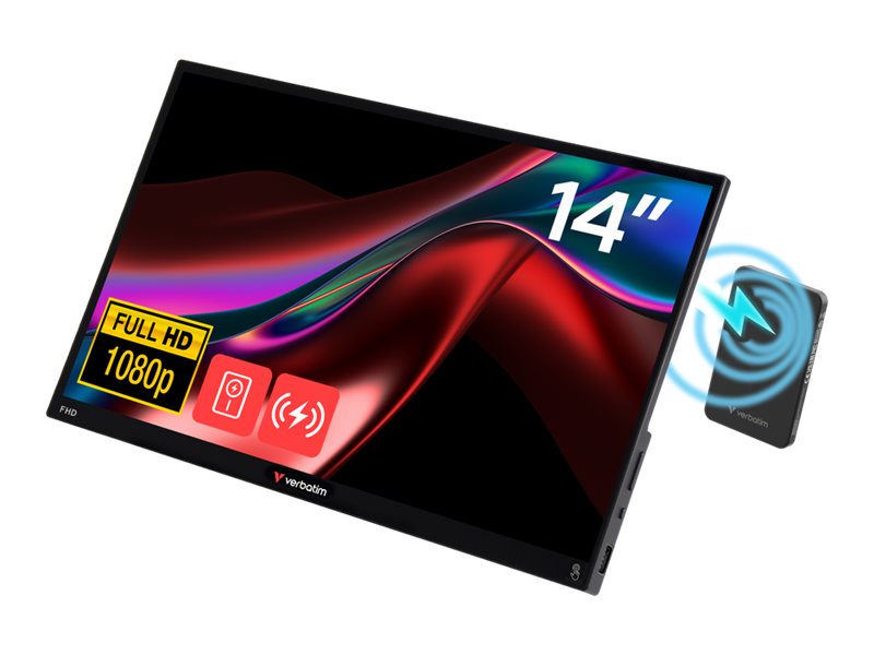 Verbatim Light Portable Monitor 14 Zoll Full HD Touchscreen