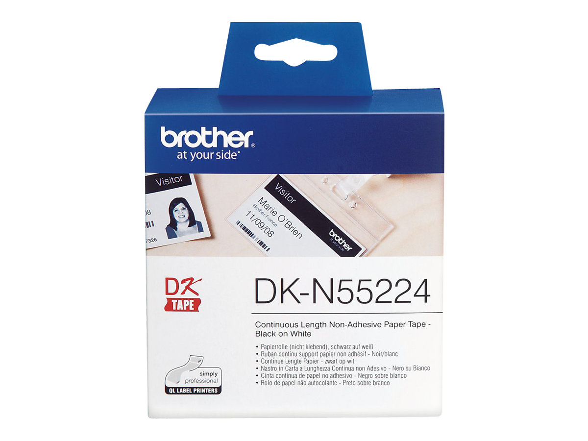 Brother DKN55224 Endlospapierrolle Schwarz auf Weiß 30,5 m