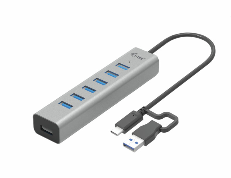 i-tec USB-C Metal Hub 7-fach mit Charging