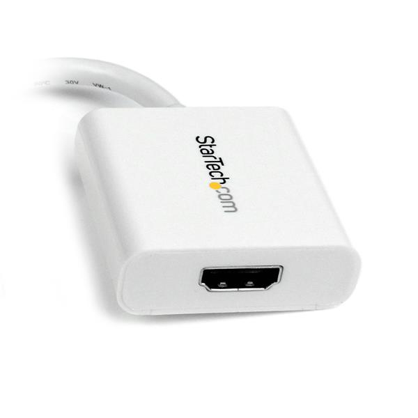 STARTECHCOM Mini DisplayPort to HDMI Video Adapter Converter White
