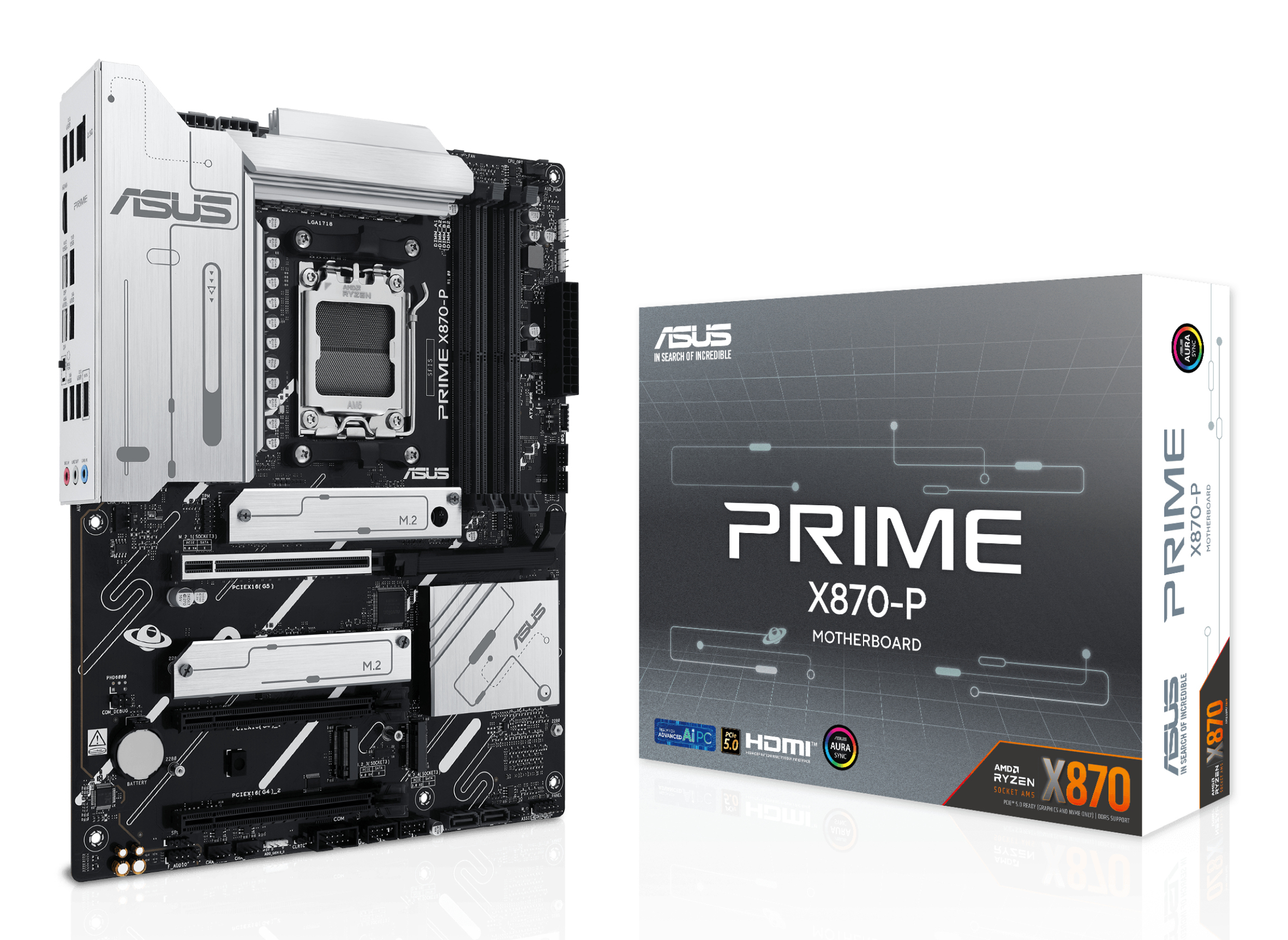 ASUS PRIME X870-P Socket AM5 AMD X870 Chipsatz 2.5 Gigabit LAN