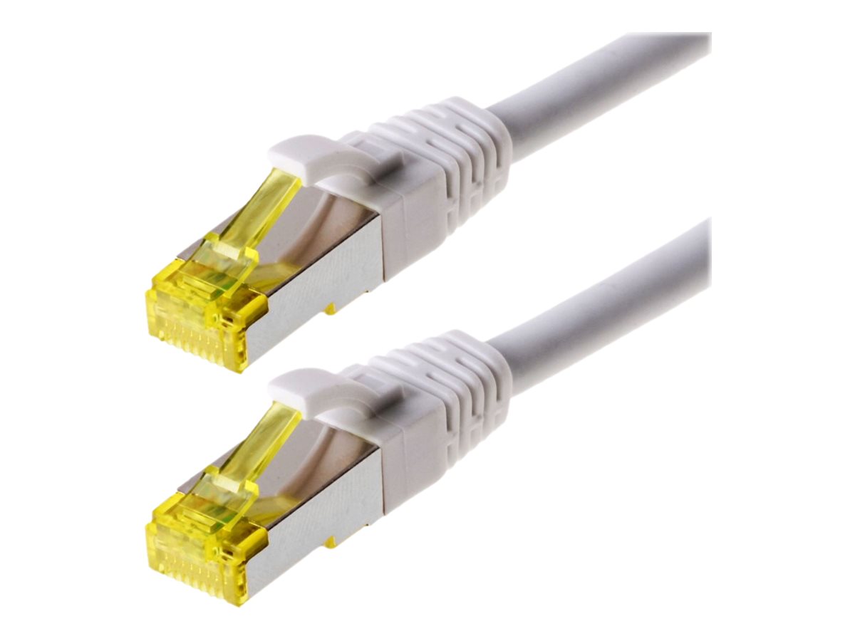 Helos Patchkabel Cat 6a S/FTP weiß 1m