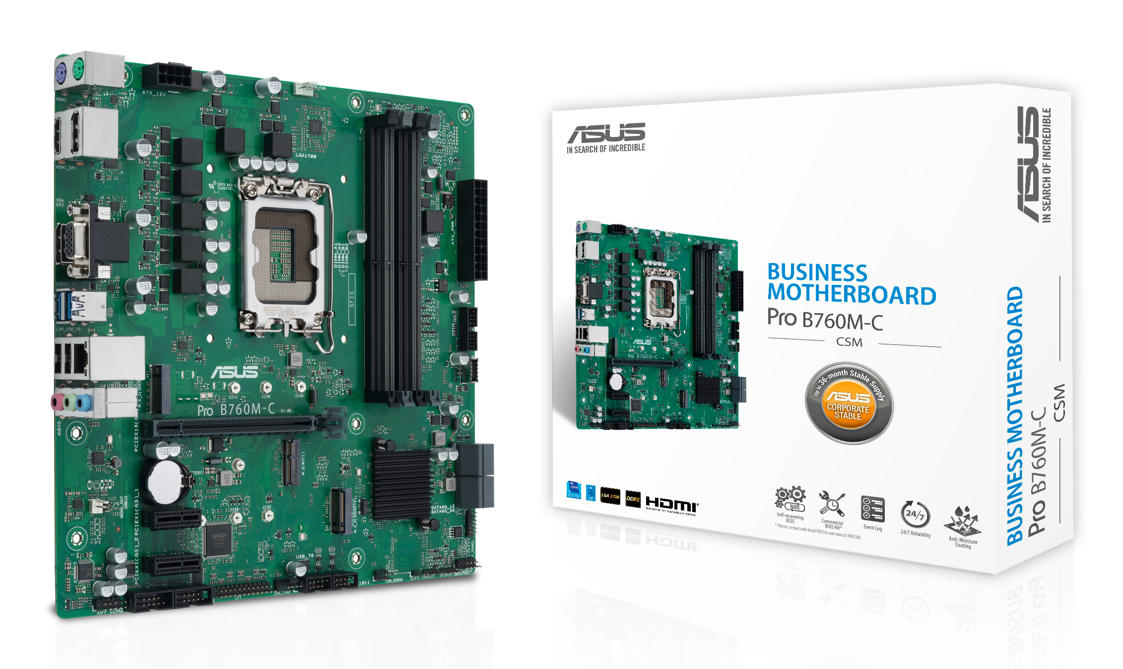 ASUS Pro B760M-C-CSM microATX LGA1700 DDR5
