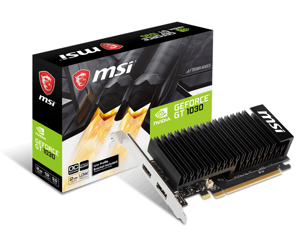 MSI GT1030 2GHD4 LP OC             2GB GDDR4 HDMI DP passiv
