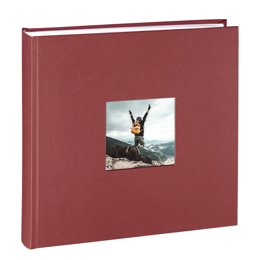 Hama Jumbo-Album Fine Art 30x30 cm 100 weiße Seiten Bordeaux