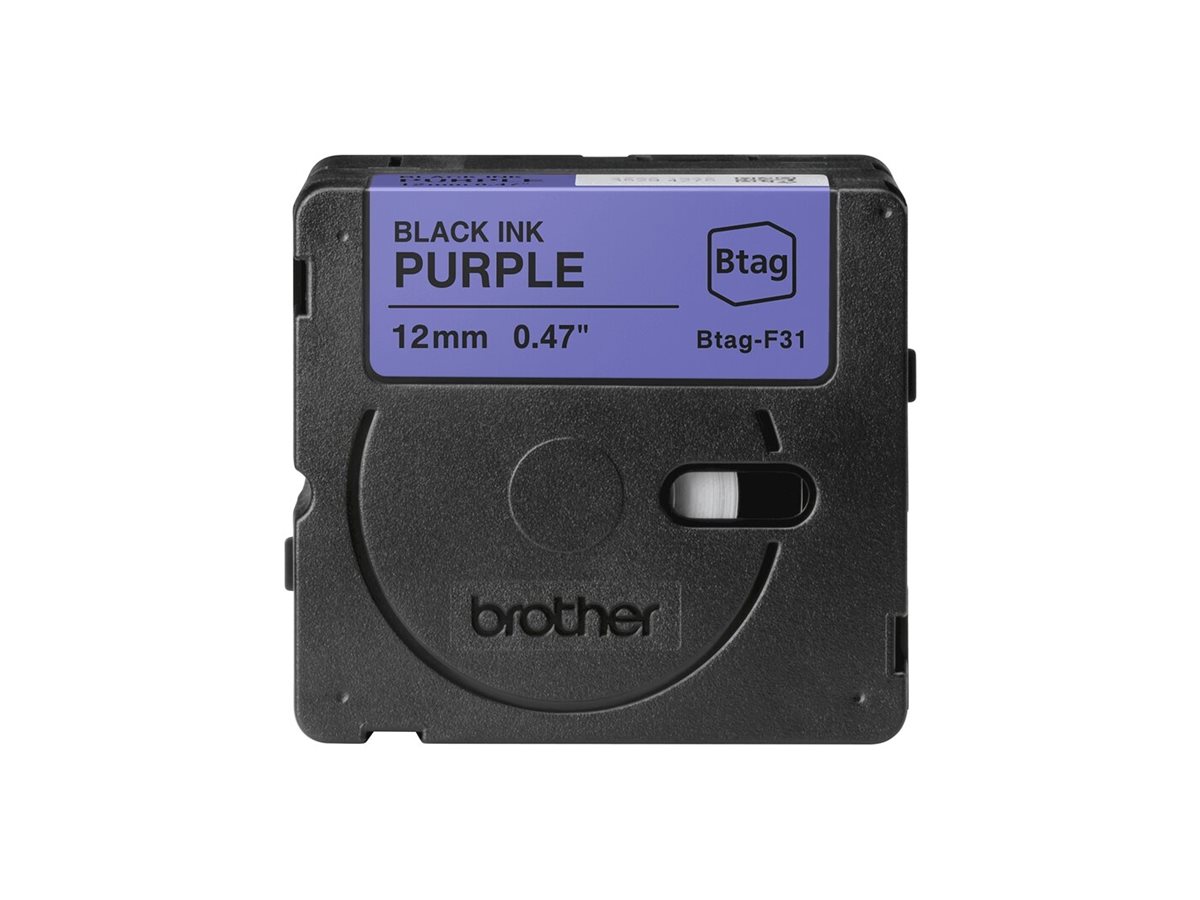 Brother BTAG-F31 Schriftband Schwarz auf Purpurrot