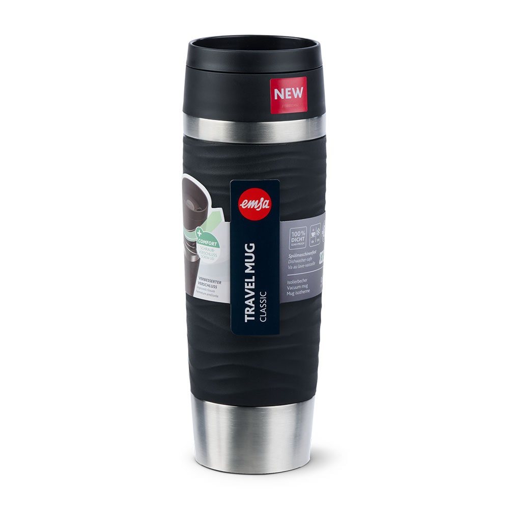 EMSA TRAVEL MUG Wave 0.5 l Schwarz