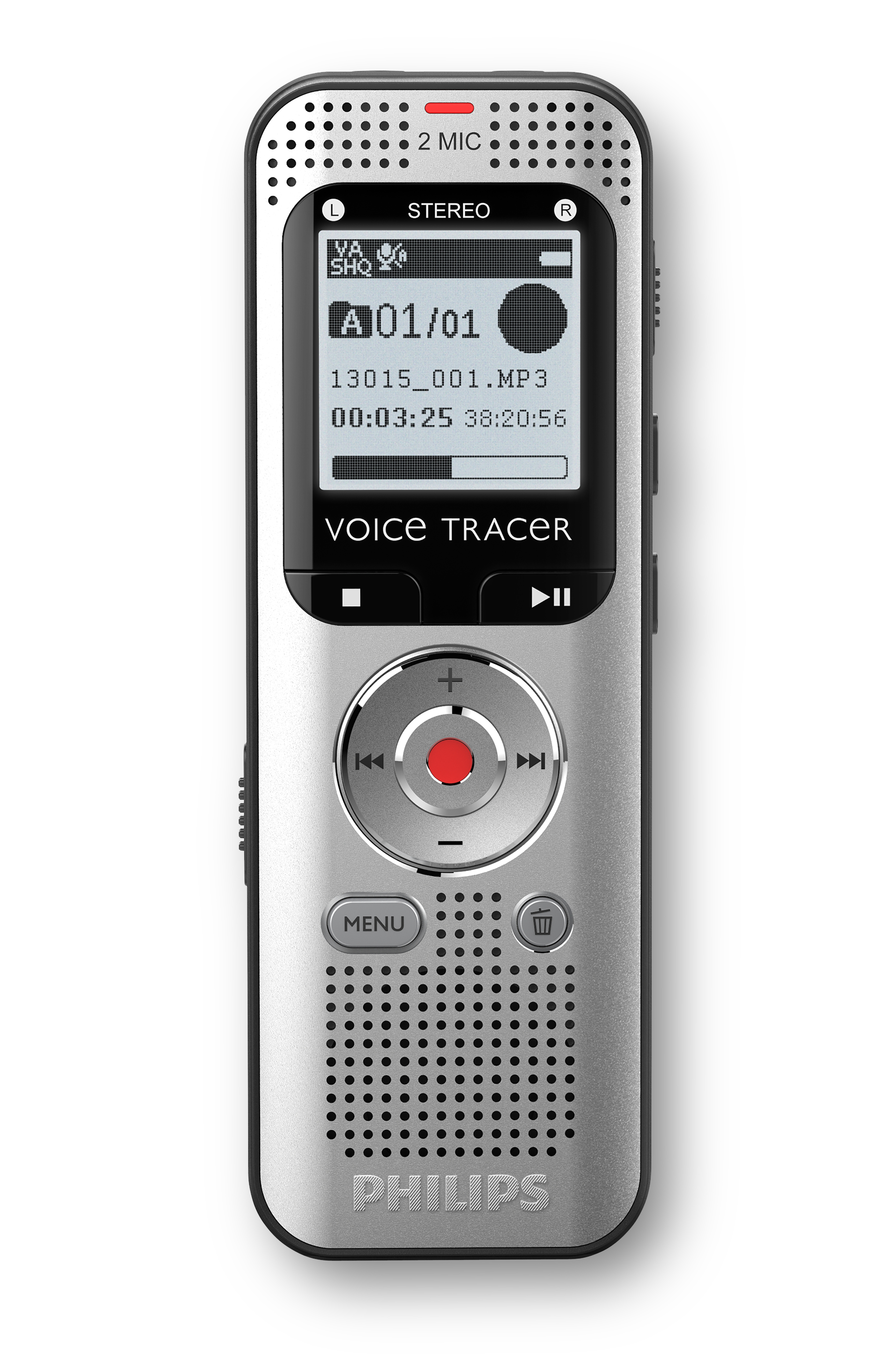 Philips DVT2015 Digitales Diktiergerät 8GB