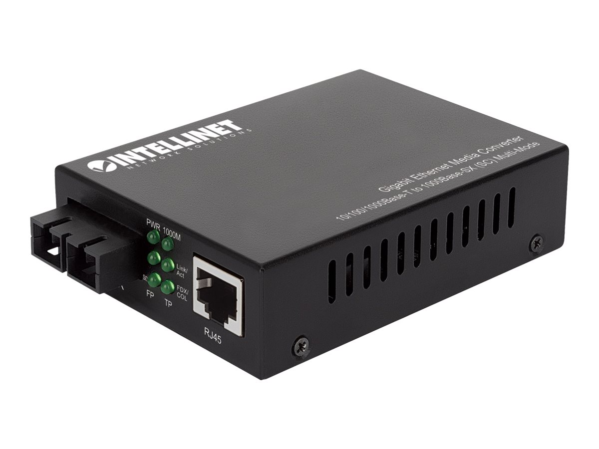 Intellinet Gigabit Medienkonverter SC Multimode 550m