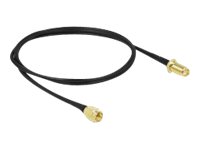Delock SMA Stecker zu SMA Buchse LMR/CFD100 0,9m
