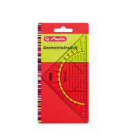Herlitz Geometriedreieck 16 cm Kunststoff transparent