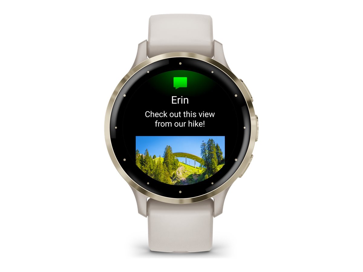 Garmin Venu 3S Smartwatch 1,2 Zoll Elfenbein Softgold
