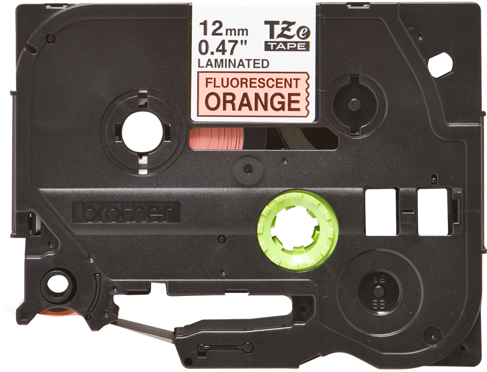 Brother TZe-B31 Schwarz auf Signalorange