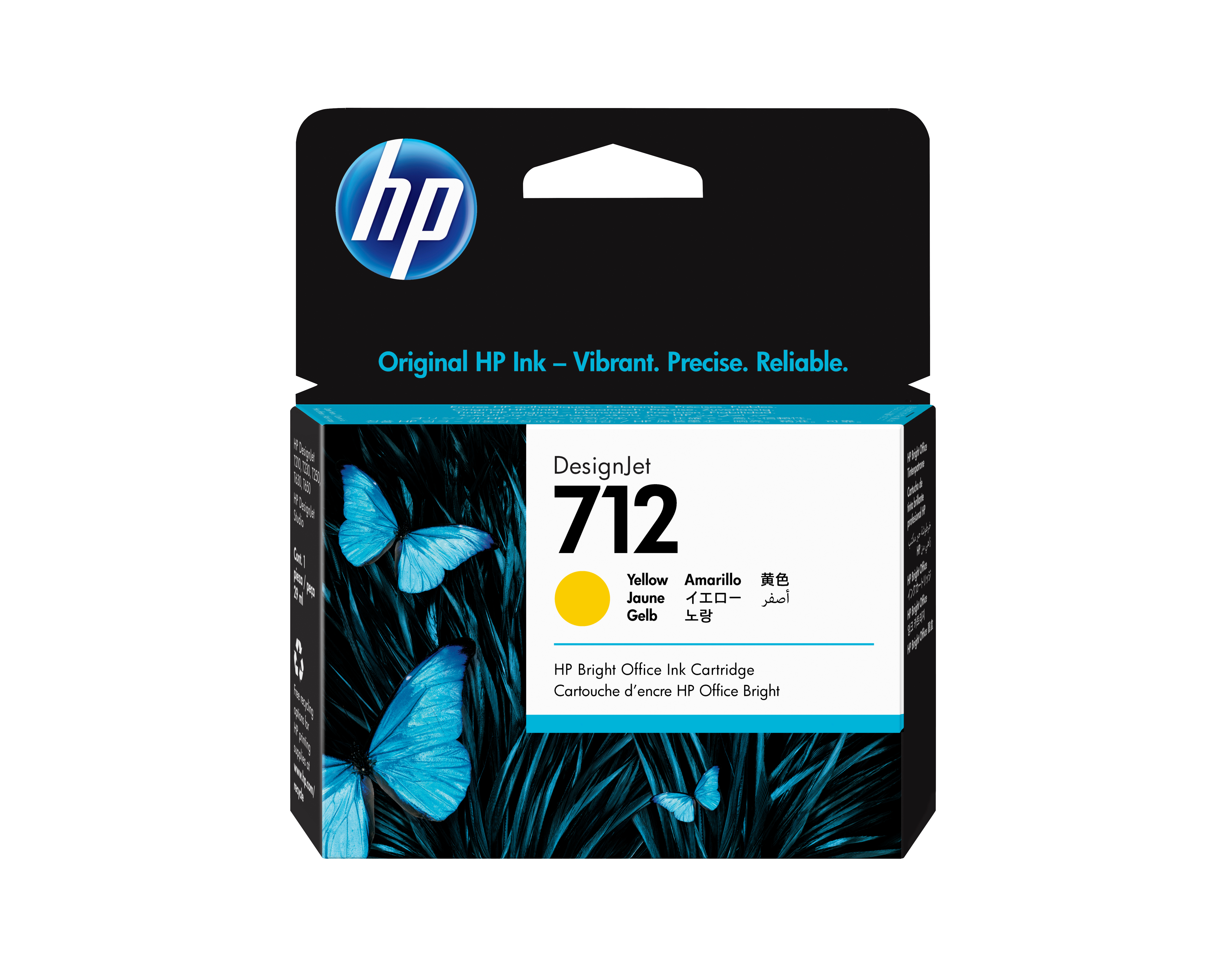 HP 712 DesignJet Gelb 29ml
