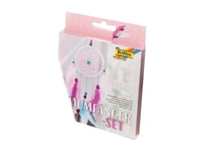 folia Bastelset Traumfänger Girl pinkblau