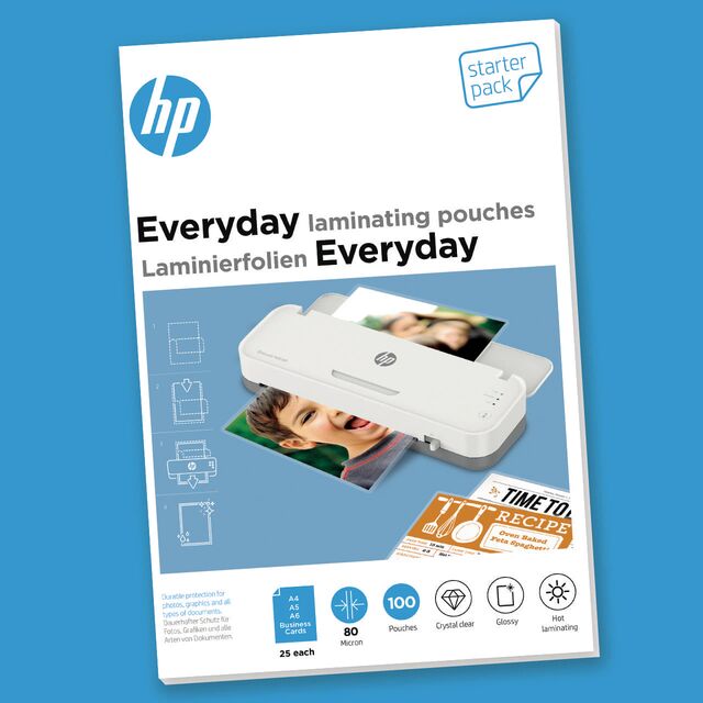 HP Everyday Laminierfolien 80 Mikron glänzend