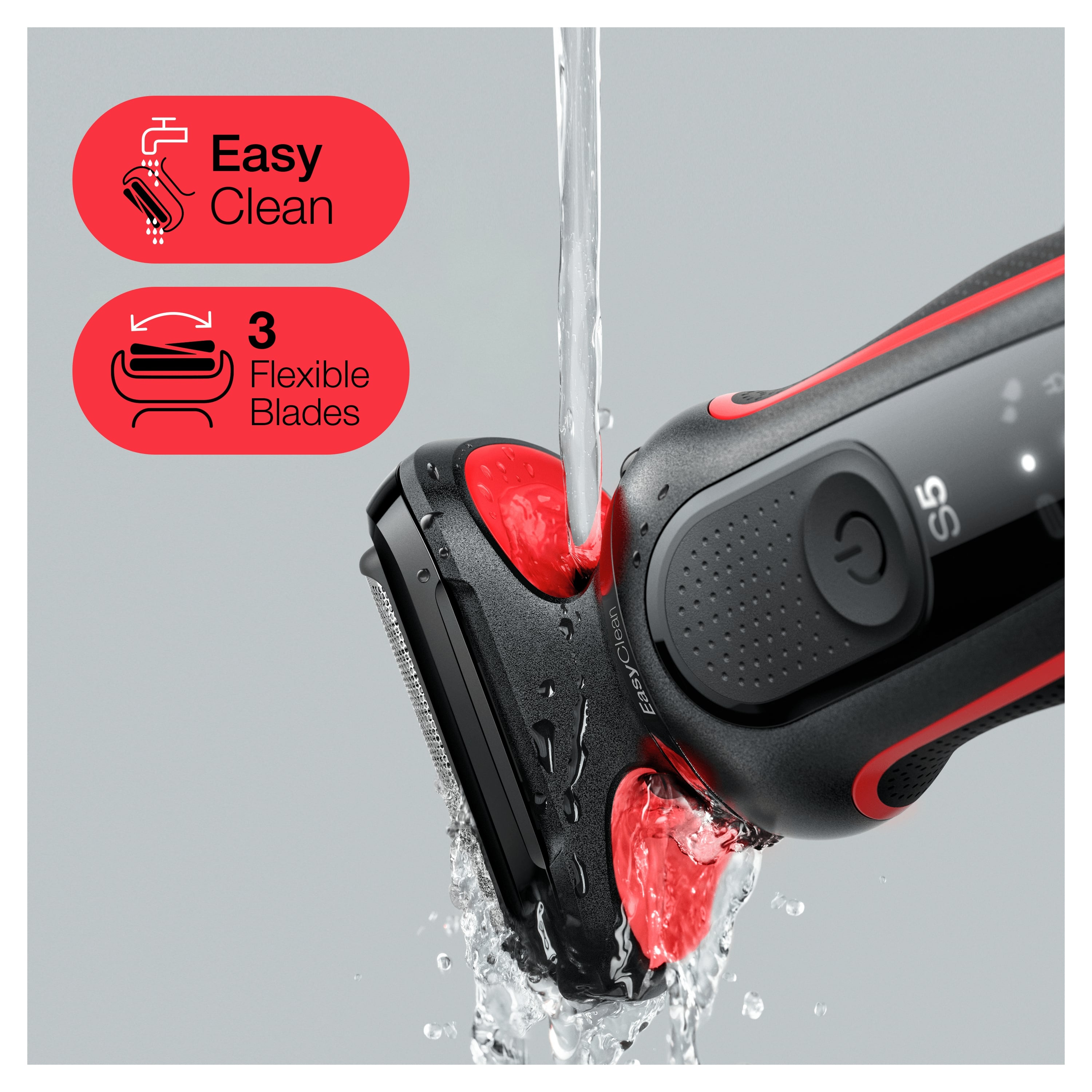 Braun Series 5 51-R1000S rot schnurlos