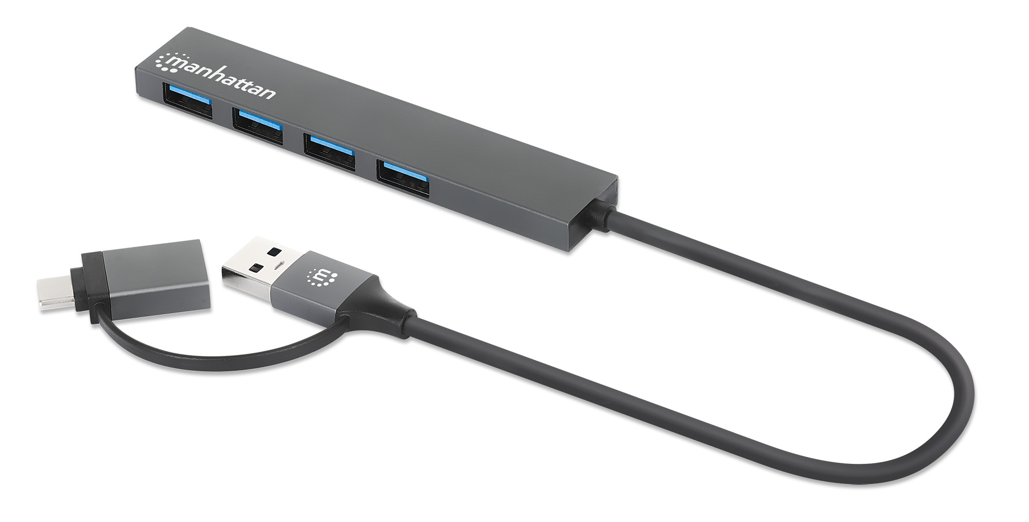 Manhattan Kombo-Hub 4Port USB 3.0 Typ-C/Typ-A