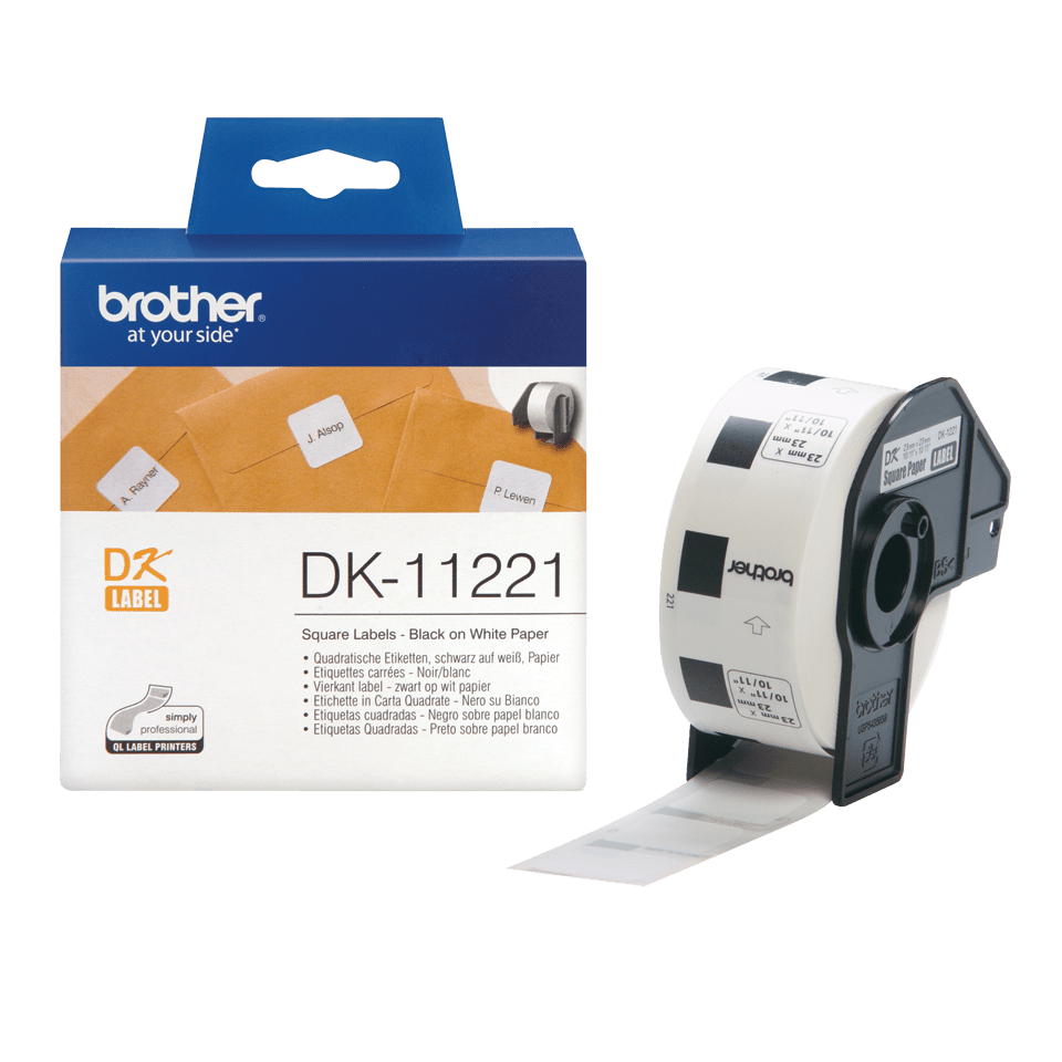 Brother DK-11221 Einzeletiketten 23 x 23 mm
