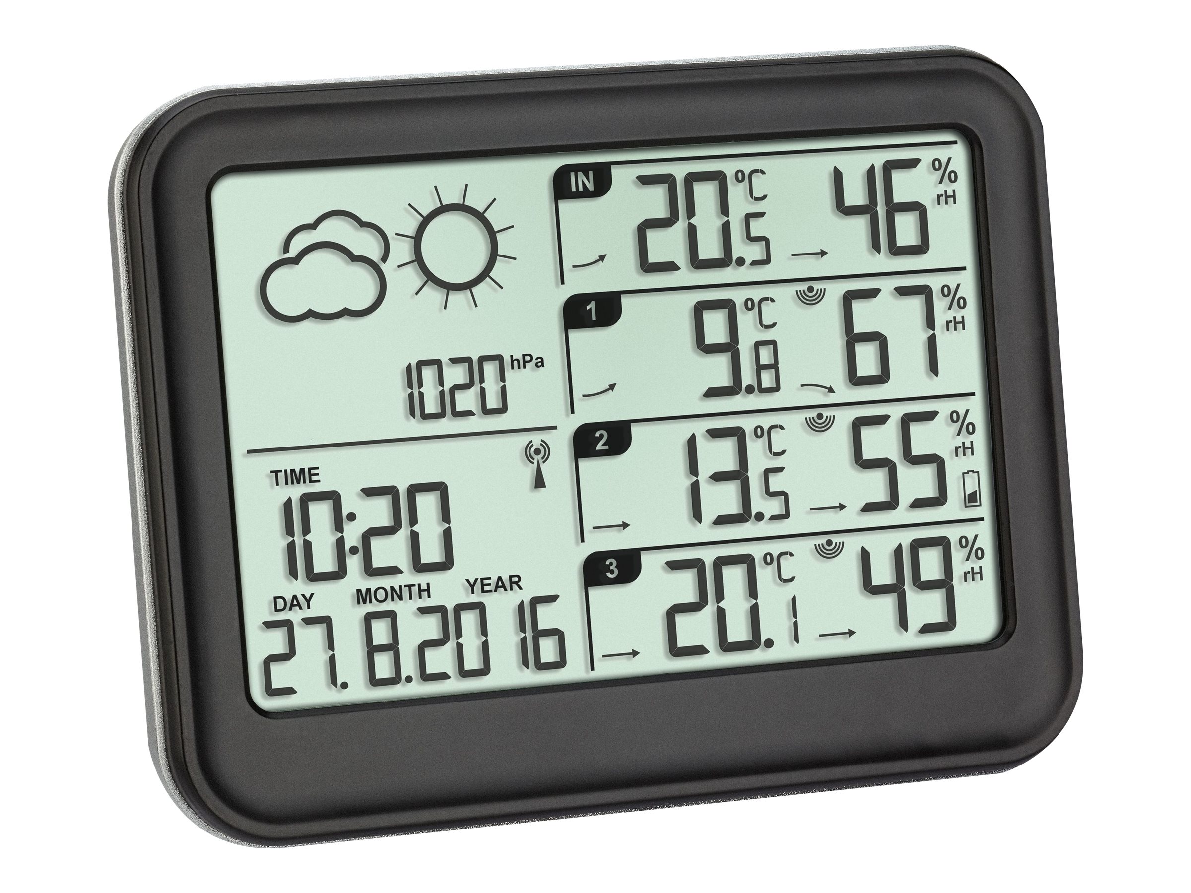 TFA View 35.1142.01 Wetterstation Schwarz